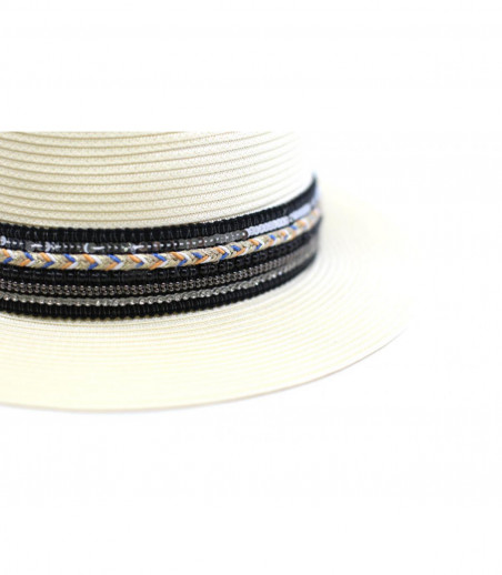 Flechet Chapeau paille blanc